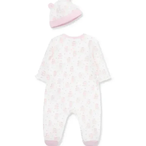 Little Me - Chapéu Joyful Bear Footie, Rosa