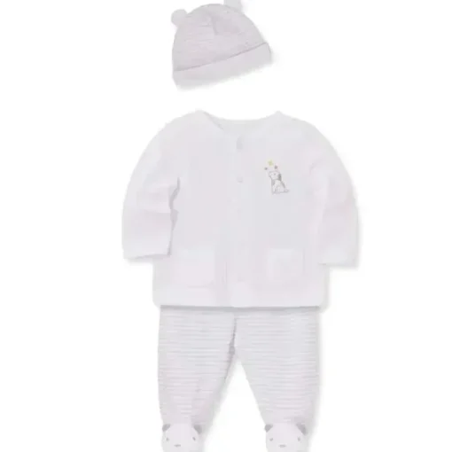 Little Me - Conjunto Cardigã Cachorrinho Fofo, 3M