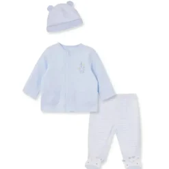 Little Me - Conjunto Cardigã Girafa para Bebês Meninos