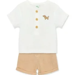 Little Me - Conjunto curto de cachorrinho bebê menino