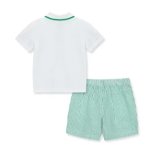 Little Me - Conjunto curto de polo de golfe para bebês