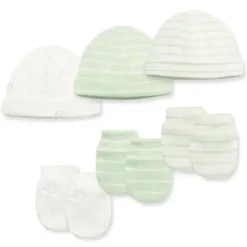 Little Me - Conjunto de 3 unidades de chapéu e luva Baby Joy
