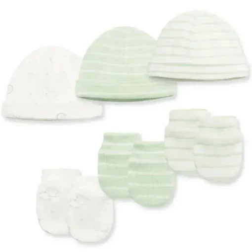 Little Me - Conjunto de 3 unidades de chapéu e luva Baby Joy