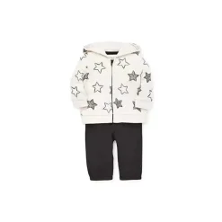 Little Me - Conjunto de Cardigan com Capuz Estrela