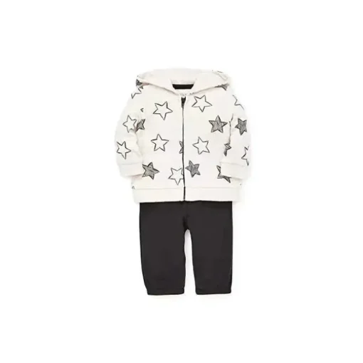 Little Me - Conjunto de Cardigan com Capuz Estrela