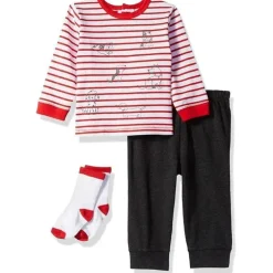 Little Me - Conjunto de corrida para filhotes, Heather Gray