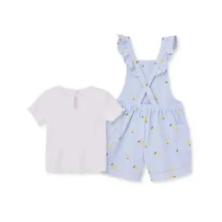 Little Me - Conjunto de jumper de tricô para bebê menina, azul