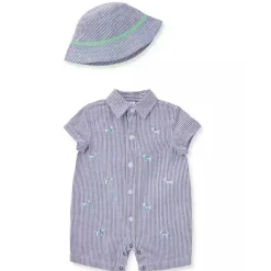 Little Me - conjunto de macacão e chapéu para filhotes de bebês