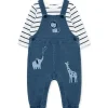 Little Me - Conjunto de macacão de mistura de algodão Baby Boy Safari