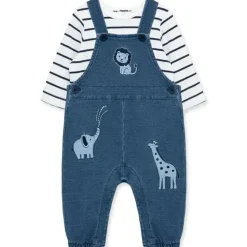 Little Me - Conjunto de macacão de mistura de algodão Baby Boy Safari
