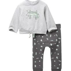 Little Me - Conjunto de moletom Safari B, cinza