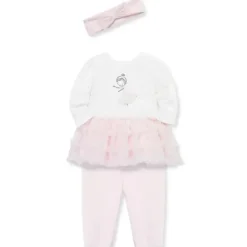 Little Me - Conjunto de tutu e bandana de bailarina para bebê, rosa