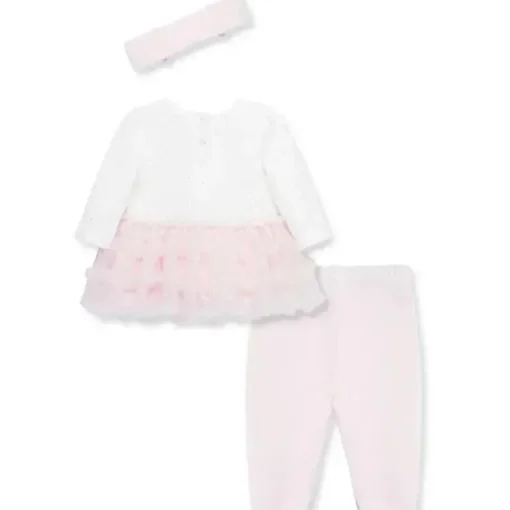 Little Me - Conjunto de tutu e bandana de bailarina para bebê, rosa