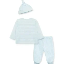 Little Me - Conjunto e chapéu de malha interlock Little Lambs