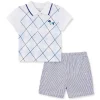 Little Me - Conjunto Polo Curto para Bebê Menino Colocar Cachorrinhos