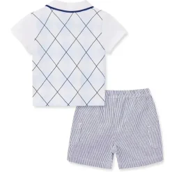 Little Me - Conjunto Polo Curto para Bebê Menino Colocar Cachorrinhos