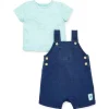 Little Me - Conjunto Shortall Ilha, Azul