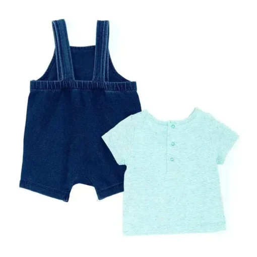 Little Me - Conjunto Shortall Ilha, Azul