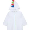 Little Me - Dino Robe Coverup, White