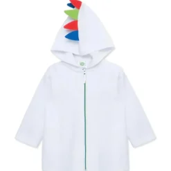 Little Me - Dino Robe Coverup, White