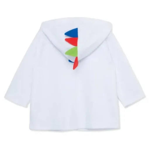 Little Me - Dino Robe Coverup, White