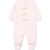 Little Me - Footie com pontos dourados, rosa