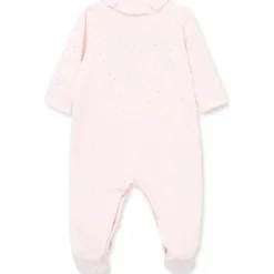 Little Me - Footie com pontos dourados, rosa