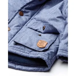 Little Me - Jaqueta Chambray Com Calça, Azul