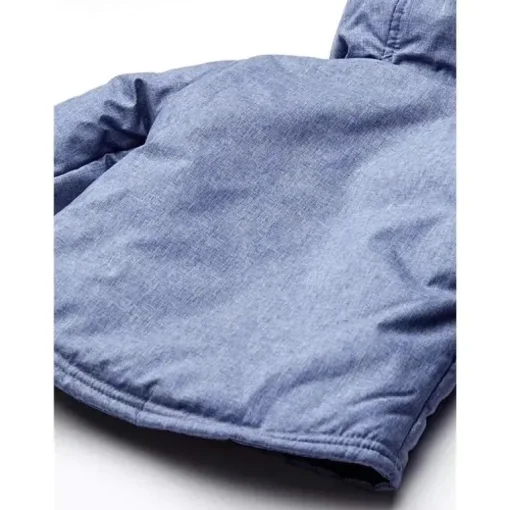 Little Me - Jaqueta Chambray Com Calça, Azul