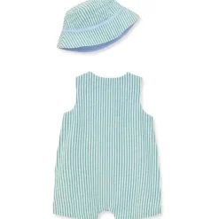 Little Me - Macacão e chapéu de golfe para bebês, verde