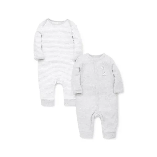 Little Me - Macacão Girafa 2 Pack, Cinza