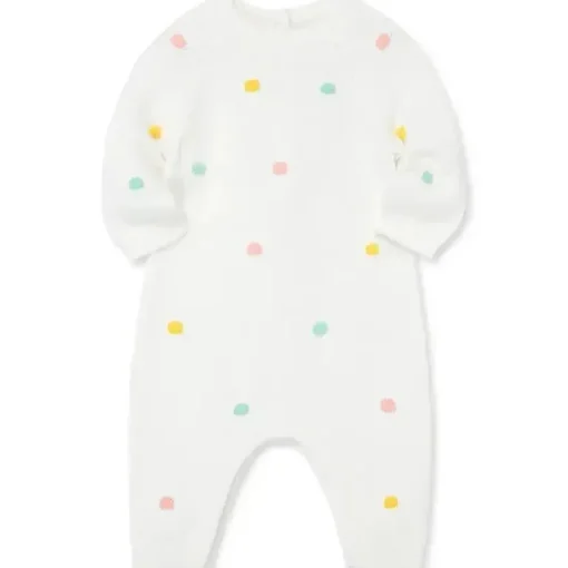Little Me - Macacão Pastel Dots, Marfim