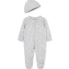 Little Me - Moon &amp; Stars Footie, cinza