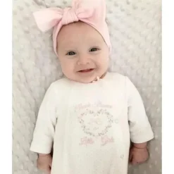 Little Me - Obrigado aos céus por meninas com pés de uma peça, rosa claro