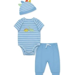 Little Me - 3Pk Baby Boy Dinos Bodysuit & Pant Set