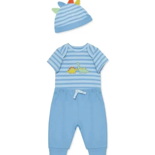 Little Me - 3Pk Baby Boy Dinos Bodysuit & Pant Set