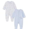 Little Me - 2Pk Baby Boys Magic Safari Footies