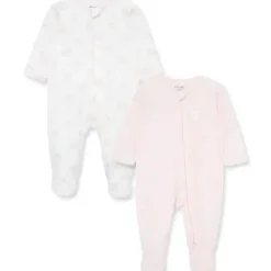 Little Me - 2Pk Baby Girl Charms Footies Rosa