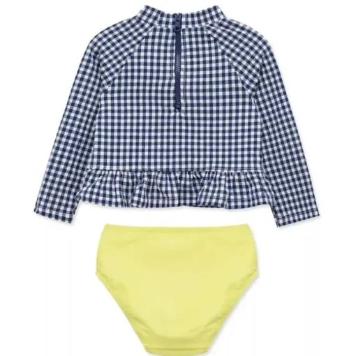 Little Me - 2Pk Baby Girls Gingham Rashguard Swim Set