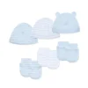Little Me - 6Pk Baby Snuggly Hat and Mitten Set
