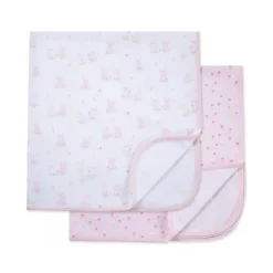 Little Me - 2Pk Cuddly Receiving Blankets
