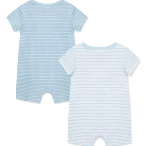Little Me - 2Pk Safari Baby Boy Romper Blue