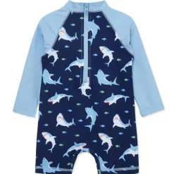 Little Me - Shark Long Sleeve Rashguard Suit