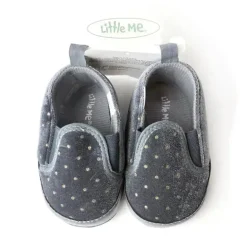 Little Me - Slip Ons Marinho com Pontos Dourados