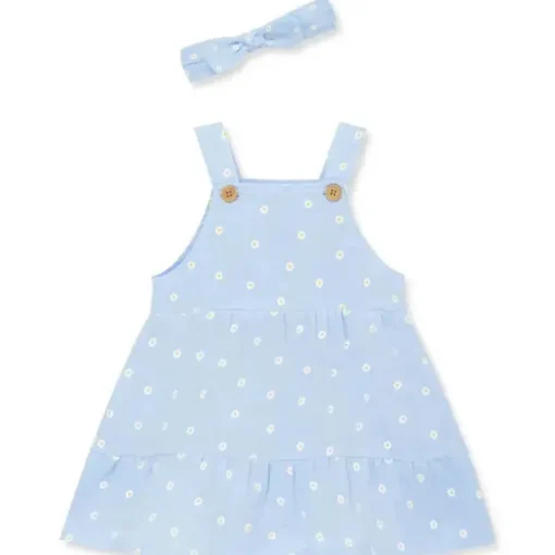 Little Me - Vestido e tiara de gaze para bebê menina Daisy