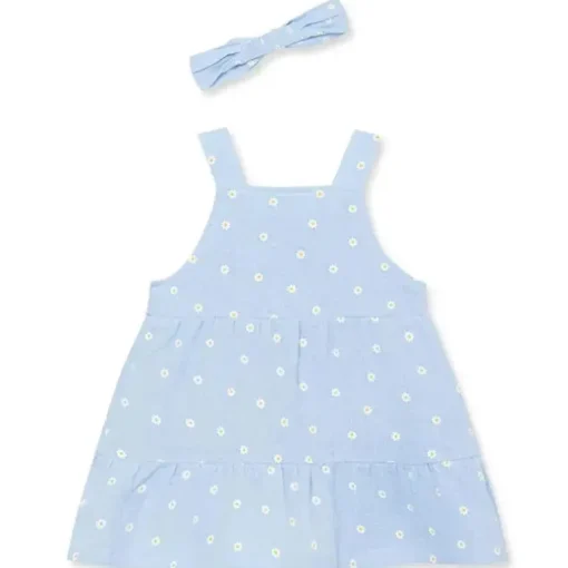 Little Me - Vestido e tiara de gaze para bebê menina Daisy