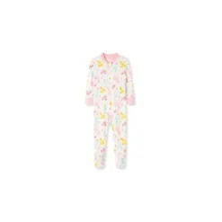 Little Me - Woodland Zip Front One Piece, Rosa