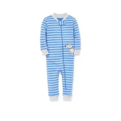Little Me Dog Zip Front - Azul