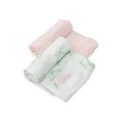 Little Unicorn - 2Pk Deluxe Musseline Swaddle, Blush Peony