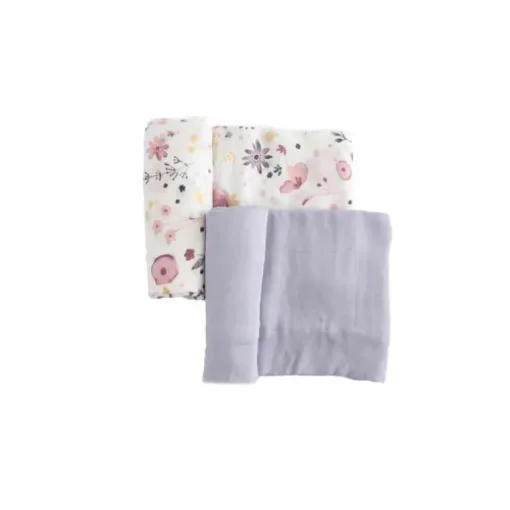 Little Unicorn - 2Pk Deluxe Musseline Swaddle, Fairy Garden 2